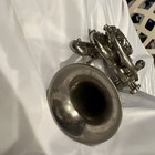 Vintage Henri Gautier Silver-plated Brass Cornet Musical Instrument Needs Repair