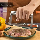 Stainless Steel Burger Press 5 51 Inch Round Burger Smasher Heavy-duty Smash