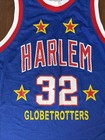 Harlem Globetrotters 32 Basketball Blue Jersey Size Medium Vintage