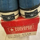 Vintage 70s Converse Chuck Taylor High Top Usa Made Light Blue Shoes Rare 2607tk