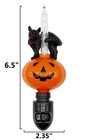 Pumpkin With Black Cat Halloween Night Light - Includes 5w C7 Rotational Socket