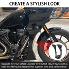 Gloss Black Fairing Spoilers Cover Kit For Softail Low Rider St Fxlrst 2022-2025