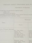 1904 Iowa Railroad Document Chicago Great Western Railway Terminal Station List