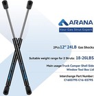 C16-03795 12 24lbs 107n Gas Shock Struts For Leer Are Camper Shell Truck Topper