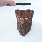 Vtg Jason Christoble Matchless Grove Forest Wizard Elf Candle Holder Marble Eyes