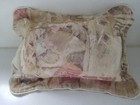 Croscill Accent Throw Pillow Beige pink 15x9 With 2  Ruffle