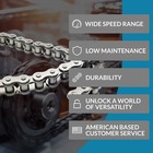  5 Pack  Pgn  420 Roller Chain Offset Links - 1 2  Pitch - Half Link