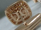 3ct Round Lab-created Diamond Men s Fancy Style Cufflinks 14k Yellow Gold Finish