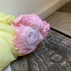 Fisher Price Puffalump Yellow Pink Chick Plush Vintage Spring Easter