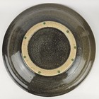 Signed Studio Pottery Abstract Brushstroke Glaze Ceramic Stoneware Charger Plate