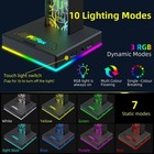 Rgb Gaming Headphone Stand With Dual Usb Ports 3 5mm Audio Jack Led Headset Hold