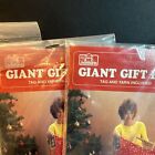 A Lot Of Four Jumbo Gift Bags Christmas Vintage Teddy Bear Card Yarn Included