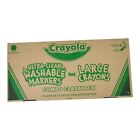 256 Pieces Crayola Combo Classpack Washable Markers   Large Crayons 8 Colors