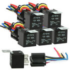 5- 25pack 12v 30 40 Amp 5-pin Spdt Automotive Relay With Wires   Harness Socket