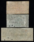  3  5c  10c  50c 1862 Charter Oak Bank  Hartford  Ct Obsolete Notes 