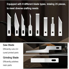 31khz Handheld Ultrasonic Cutter  With 25 Replacement Blades 8 Different Types 