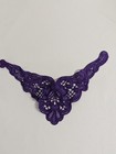 Pair Of Purple Lace Appliques For Sewing