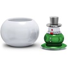 Swarovski Candy Bowl Holiday Cheers Crystal And Lacquered Metal Snowman 5610000