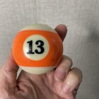 Vintage  13 Stripe Orange Billiard Pool Ball Standard Regulation 2 1 4 