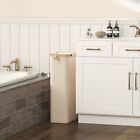 65l Slim Laundry Hamper With Lid  Narrow Laundry Basket With Bamboo Handles