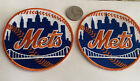  2 -new York Mets Vintage Style Embroidered Iron On Patches 3 5  X 3 5    Awesome 