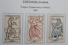 Czechoslovakia- 1961 - Lot Of Stamps  On Album Page - Used