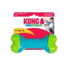 Kong Corestrength Medium Green Dental Chew Bone For Dogs Durable Toy