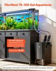 Vevor 162 7gph Canister Filter 3-stageexternal Aquarium For Tanks 75-100 Gallons