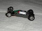 Afx Mega G  1 7 Narrow Ho Slot Car Chassis With Chrome 5 Spoke Mag Rims