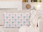 Coquette Pink Bow Hydrangea Floral Pillow Cover 12x20  Grandmillennial Pink 