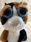 2015 Feisty Pets Puppy Dog Brown Black White Plush Stuffed Animal 8    Toy Teeth