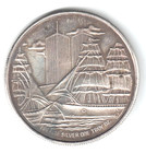 1986 Ellis Island - Statue Of Liberty 100 Years  Round 1 Troy Oz 999 Silver Coin
