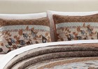Kids Zone Home Linen Bedspread Set Brown Tan Sky King cal King  Blue white
