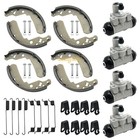 Wheel Cylinder Brake Shoes Front Rear For Kawasaki Kaf400 Mule 600 2010 - 2016