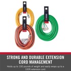 Velcro Brand Easy Hang Extension Cord Variety     3 Pack  10  14  18    Black