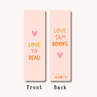  love To Read  Laminated Bookmark For Bookworms  Bookish Gift For Book Lovers