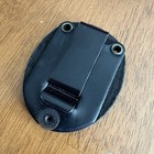 Perfect Fit Universal Teardrop Clip Badge Holder Clip Black Leather