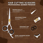 Hair Cutting Scissors - Professional Barber Premium Shears For Salon And Home Us