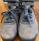 Reebok Women   s Classic Freestyle Hi Retro 80   s Style Blue Sneakers Sz 8 Ex