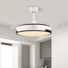 42  Retractable Ceiling Fan With Light  Remote Control  6 Wind Speeds