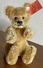 Rare Early 1900s Antique Steiff Mini Bear 4    W old Long F Button  Red Flag   Box