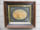 Antique Matching Victorian Eastlake Deep Well Walnut Picture Frames W  Gold Gilt