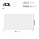 Abs Plastic Sheet 7 Inch X 4 Inch X 0 24 Inch Abs Styrene Sheets White 6 Pcs
