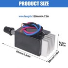 2pc Car Dc 12v   24v Motor Speed Controller Switch Fan Heater Control Defroster