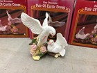 Lot 5 Fine Porcelain Pair Of Turtle Doves Figurines With Original Boxes