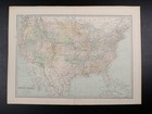 1879 George Philip Large Antique Map Of The United States Of America   25