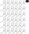 Pegboard Hooks 2 Inch Silver Heavy Duty 36 Pc Straight Organizer For Garages