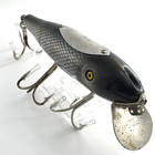 Vintage Pflueger Blue Mullet Minnow Fishing Lure 3 Hooks Golden Eyes Mustang Htf