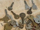 Huge Lot Of Vintage Antique And Unique Old Keys  Brass As Found 5lb
