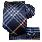 Men s Tie Set 3 Pieces Necktie Pocket Square Cufflinks Multicol Wedding Party